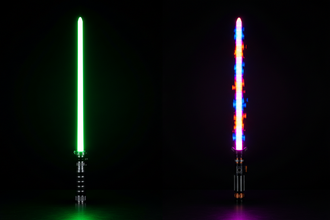Baselit vs. Neopixel – welches Lichtschwert passt zu dir?