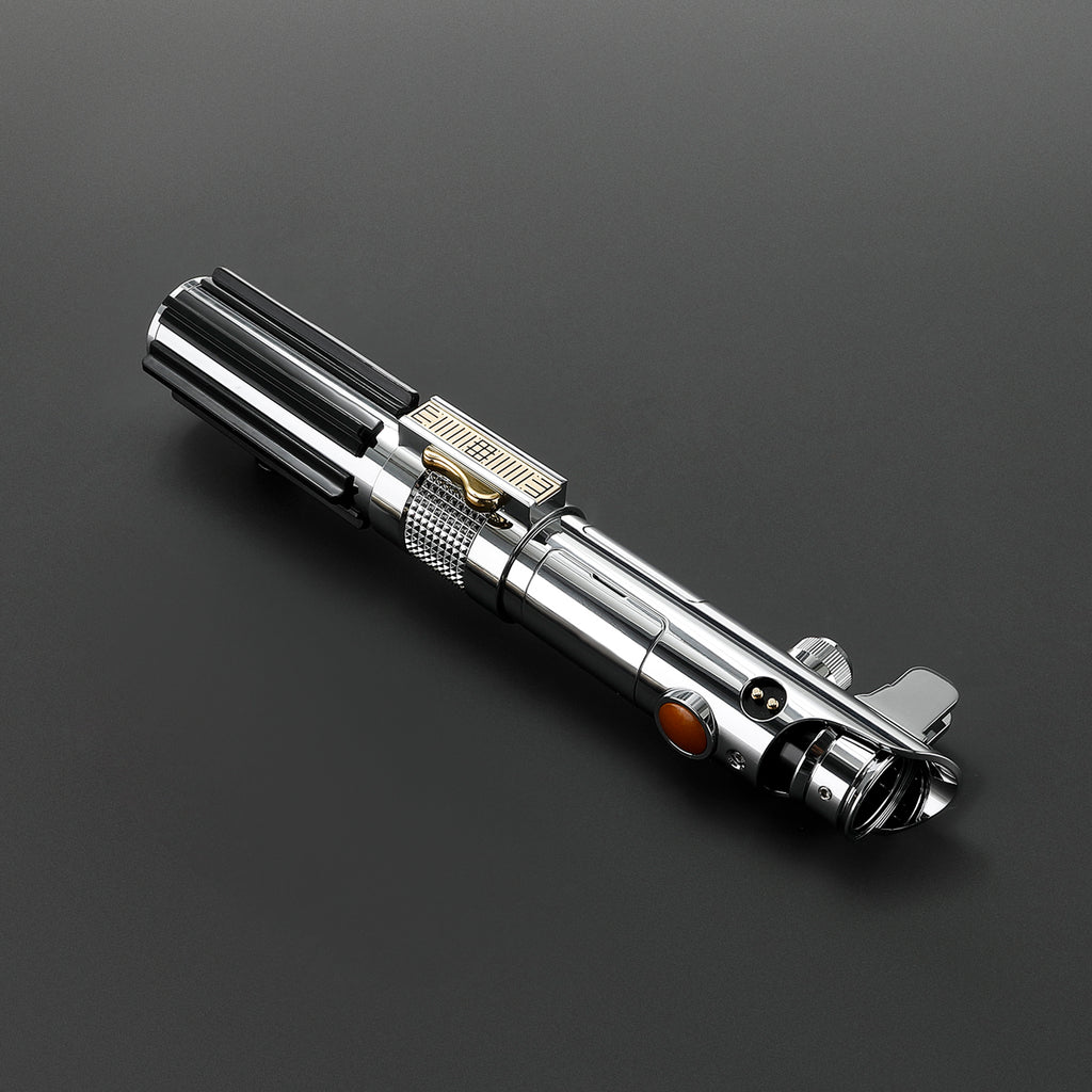 The Chosen Kristallkammer Lichtschwert – silbernes Premium-Hilt mit aufklappbaren Fenstern