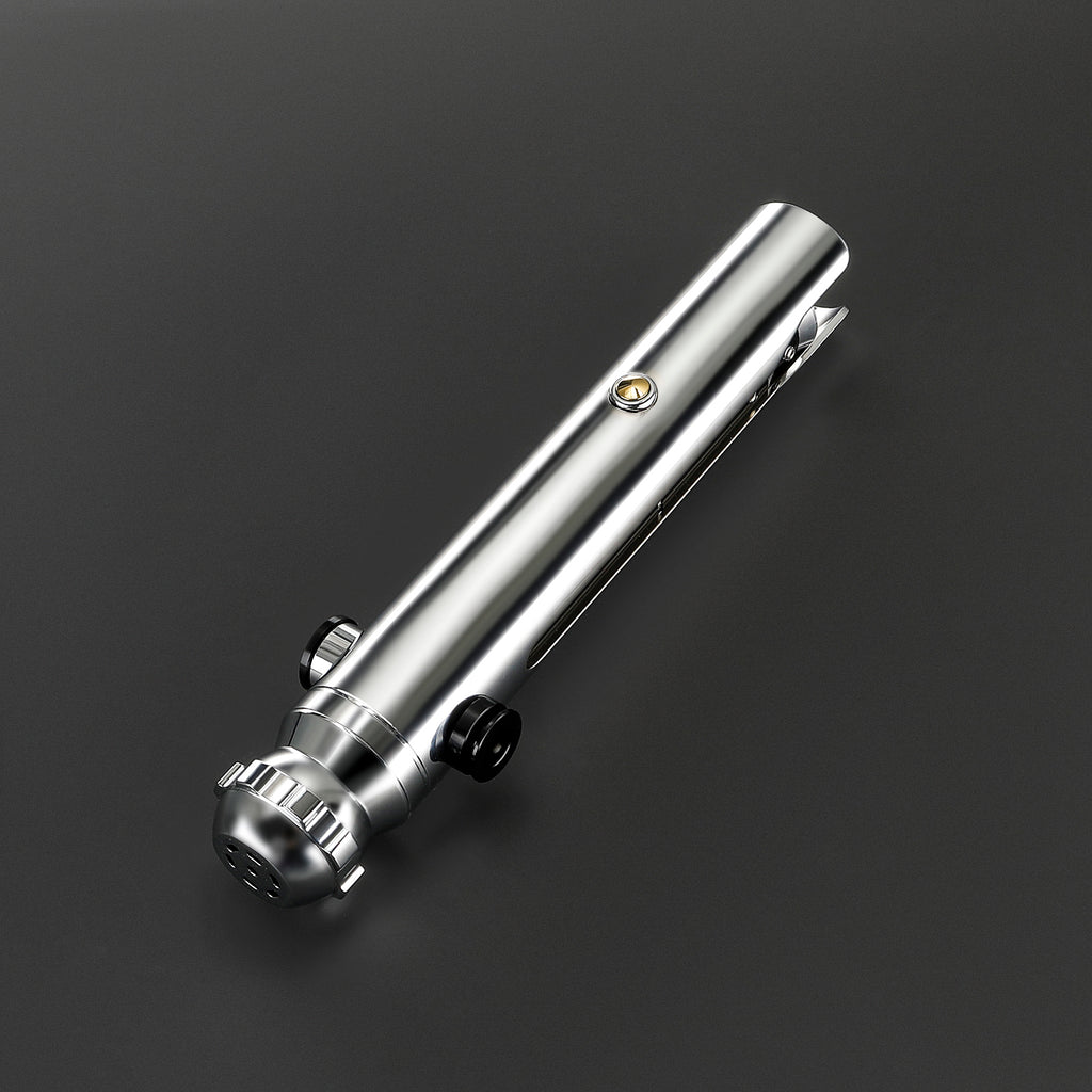 Snips – Nebenhand Lichtschwert in Silber – elegantes Premium-Modell mit 1 Zoll Klingendurchmesser