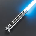 Snips - Nebenhand Lichtschwert in Chrom-Silber mit leuchtend blauer Klinge, Premium-Design