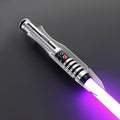 Revenant Lichtschwert in Silber mit lila Klinge – Premium-Design mit schwarzem Griffdetail