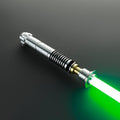 Hero Lichtschwert in Silber und Schwarz mit leuchtend grüner Klinge – Premium-Design