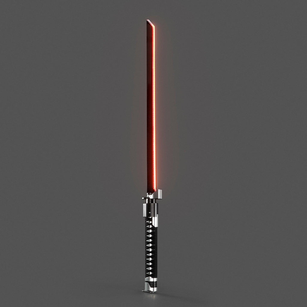 Ronin - Katana Klinge in Rot – schlankes Premium-Lichtschwert mit schwarzem Griff