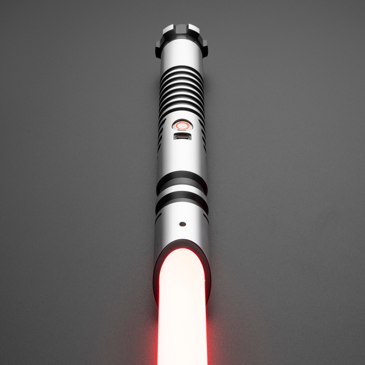 C011 silber schwarzes Lichtschwert zum Kämpfen