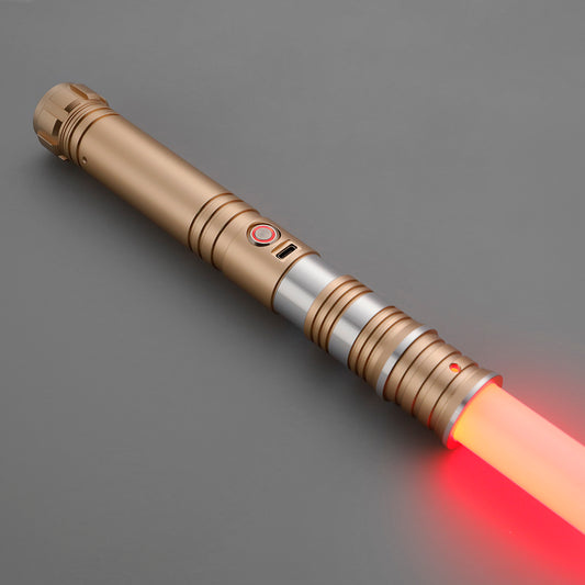 C035 goldenes Revan Replik Lichtschwert zum Kämpfen