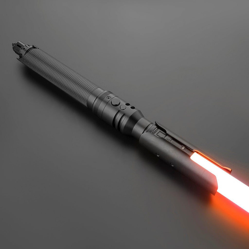 Fallen einfarbige Variante 1 – schwarzes Premium Lichtschwert mit roter Klinge