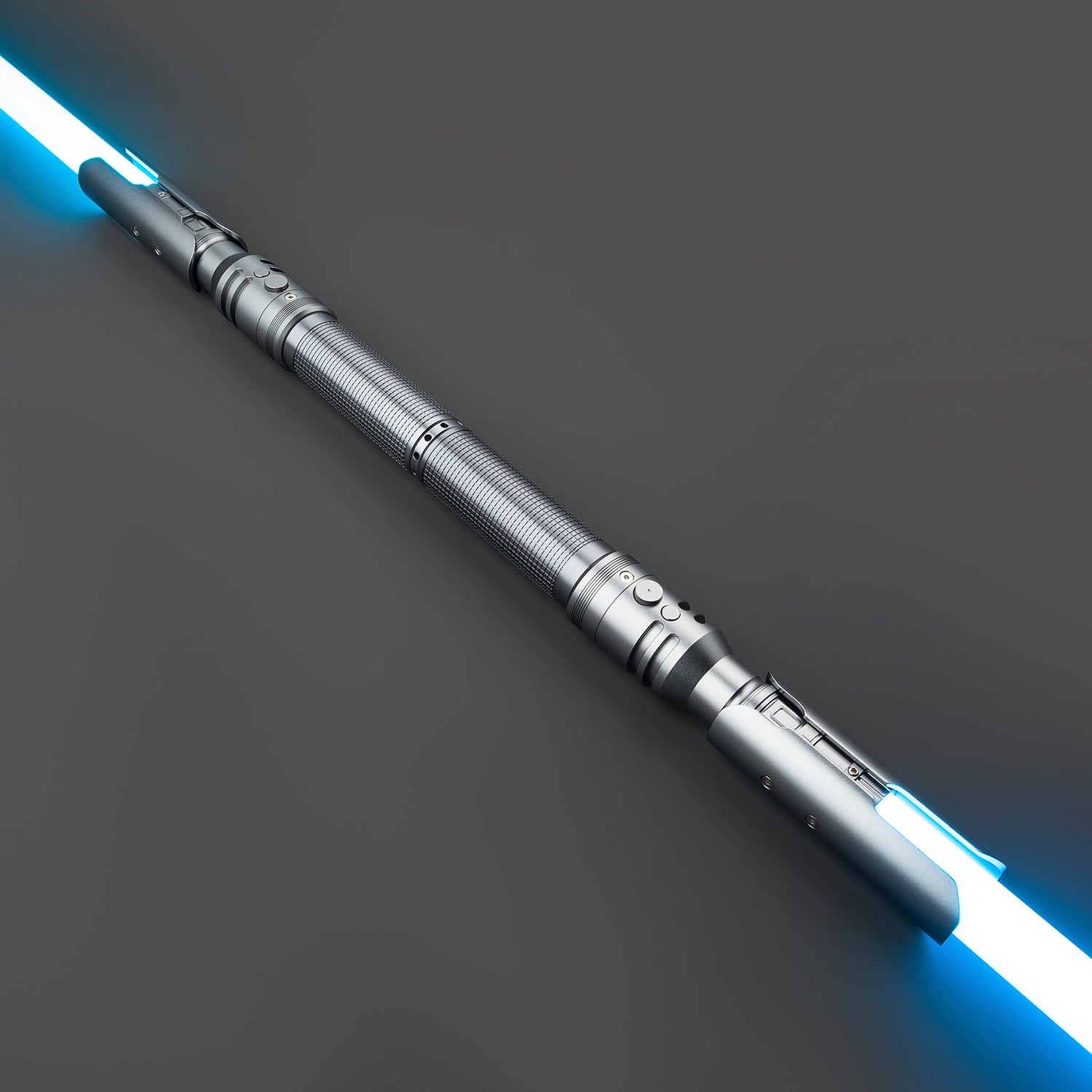 Cal Jedi Fallen Order einfarbige graue Doppel-Lichtschwert Replik