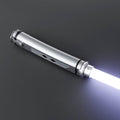 Fulcrum - Nebenhand Lichtschwert in Silber – elegantes Premium-Modell mit leuchtender Klinge