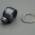 Graue Covertec-Erweiterung aus Metall mit Covertec-Wheel und Unterlegscheiben für Lichtschwerter
