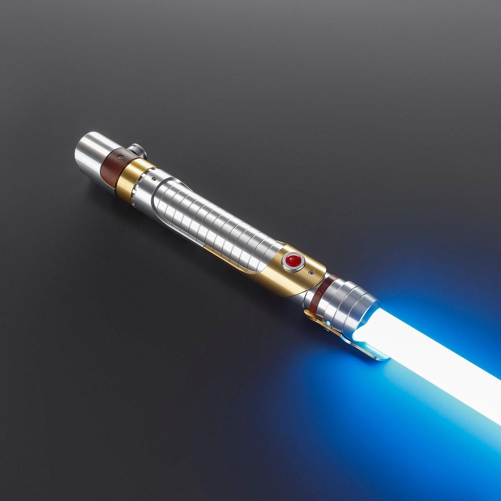 The Pirate Lichtschwert in Silber und Gold – Premium-Design mit blauer Klinge