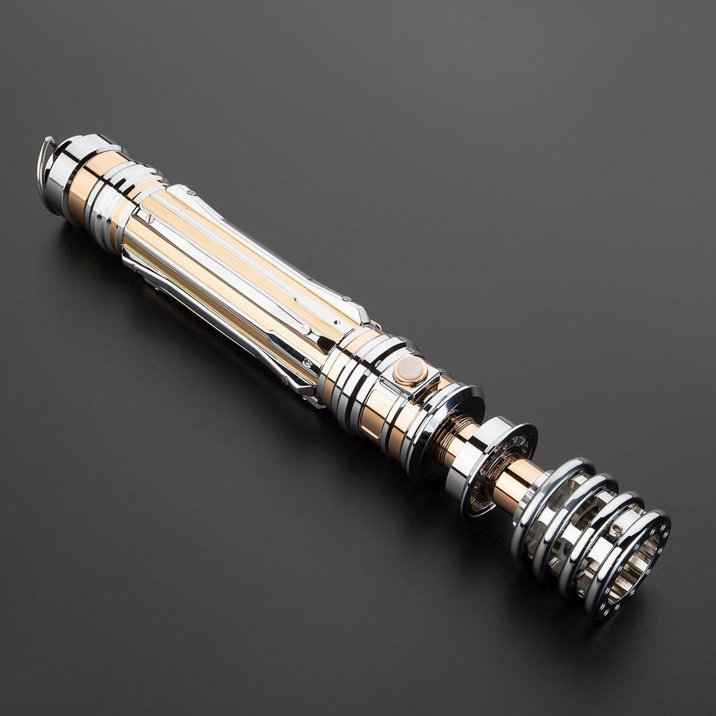 The Princess Lichtschwert – elegantes Premium-Modell mit silber-kupfernem Griff und Perlmuttakzenten
