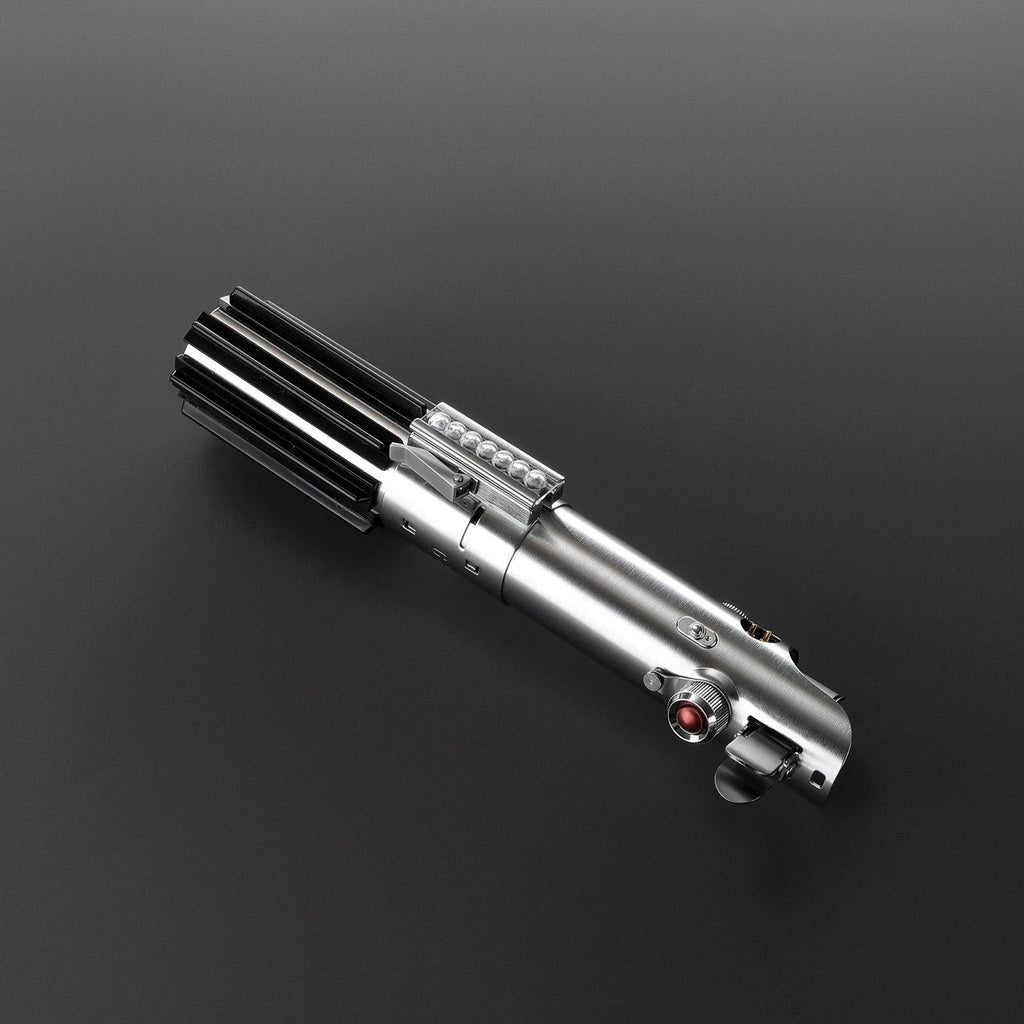 Hope Lichtschwert in Silber – ikonisches Premium-Design mit schwarzem Griff und roten Akzenten