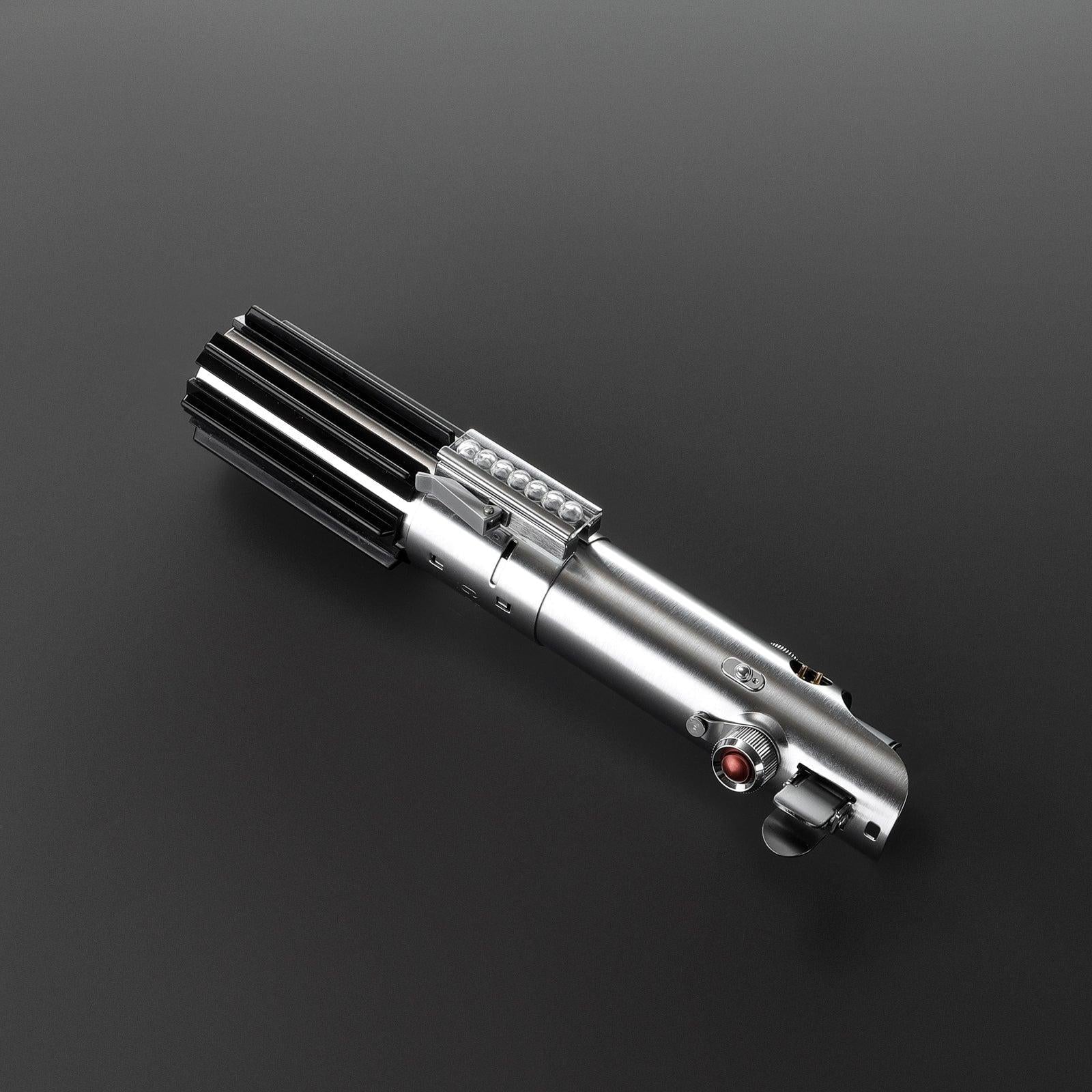Hope Lichtschwert in Silber – ikonisches Premium-Design mit schwarzem Griff und roten Akzenten