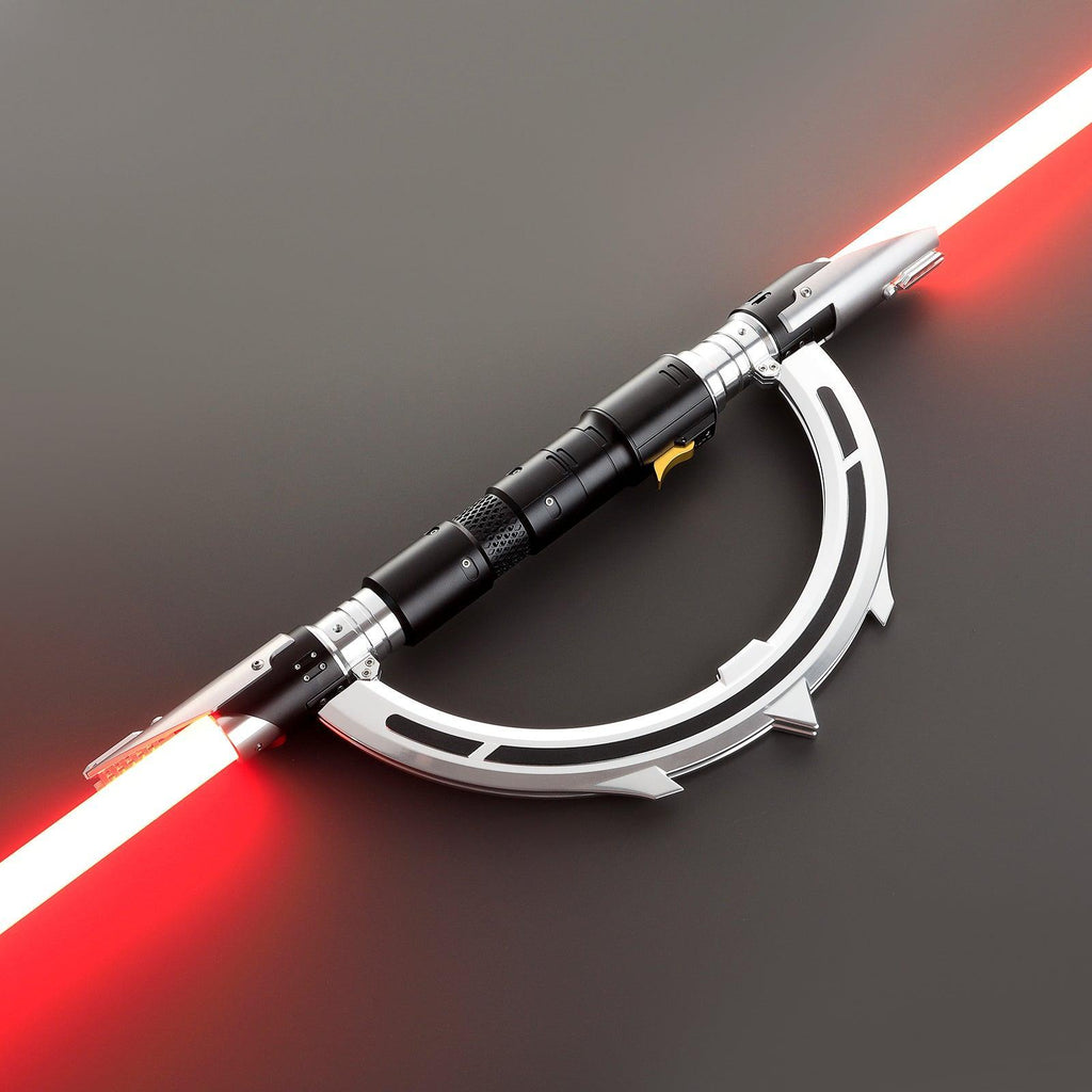 The Hunter Lichtschwert mit roter Klinge – markantes, klappbares Premium-Design