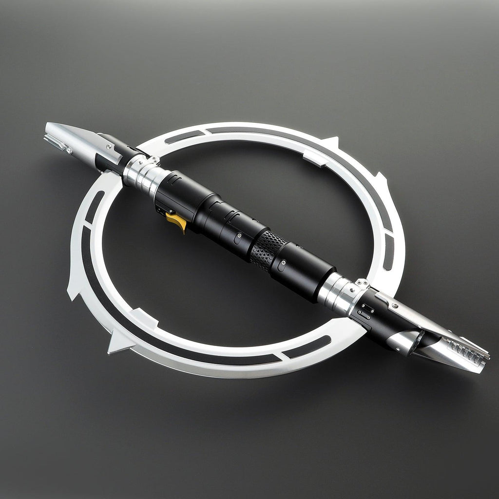 The Hunter Lichtschwert in Schwarz-Silber – markantes, klappbares Premium-Modell