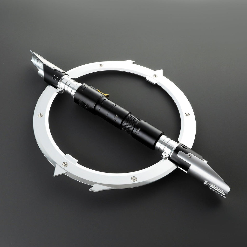 The Hunter Lichtschwert in Schwarz-Silber – markantes Design mit klappbarem Ring