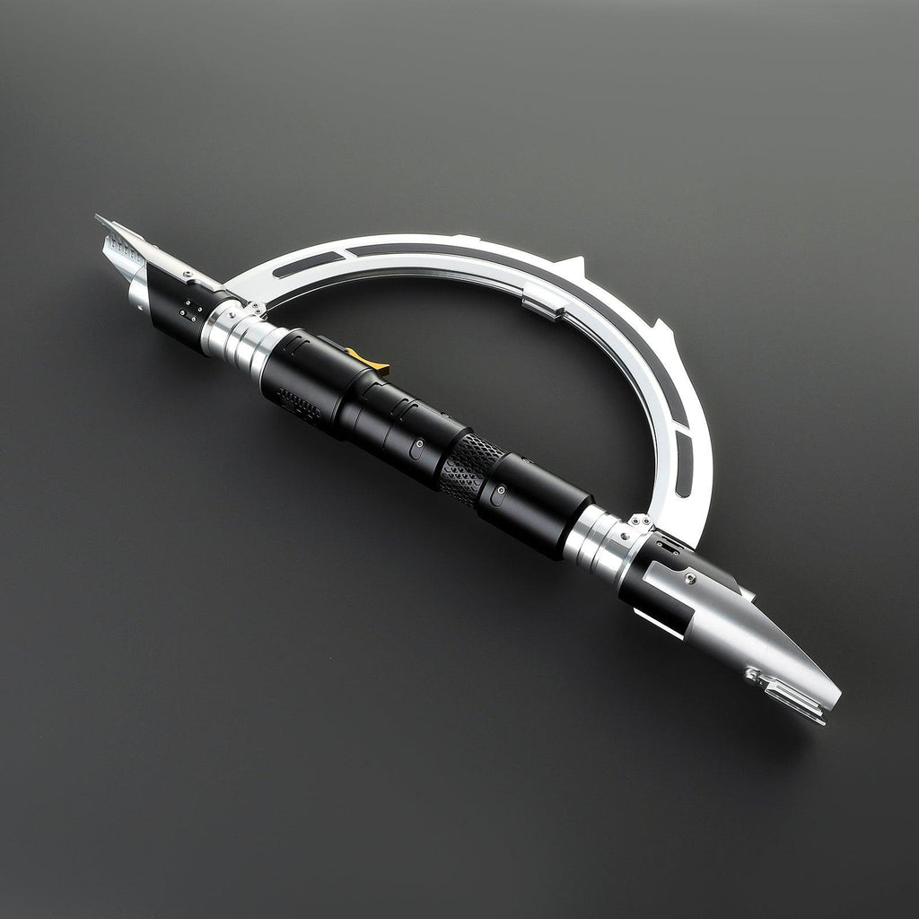 The Hunter Lichtschwert in Schwarz-Silber – markantes, klappbares Premium-Design