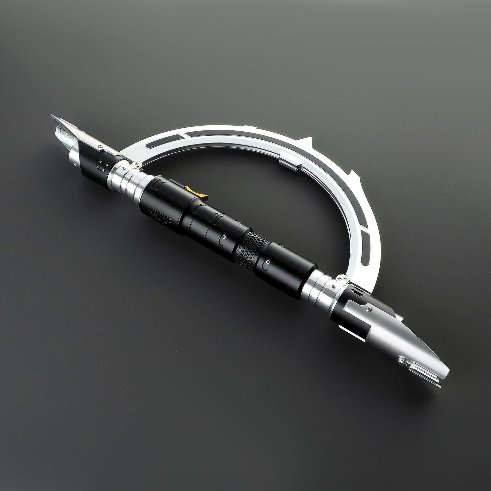 The Hunter Lichtschwert in Schwarz-Silber – markantes, klappbares Premium-Design