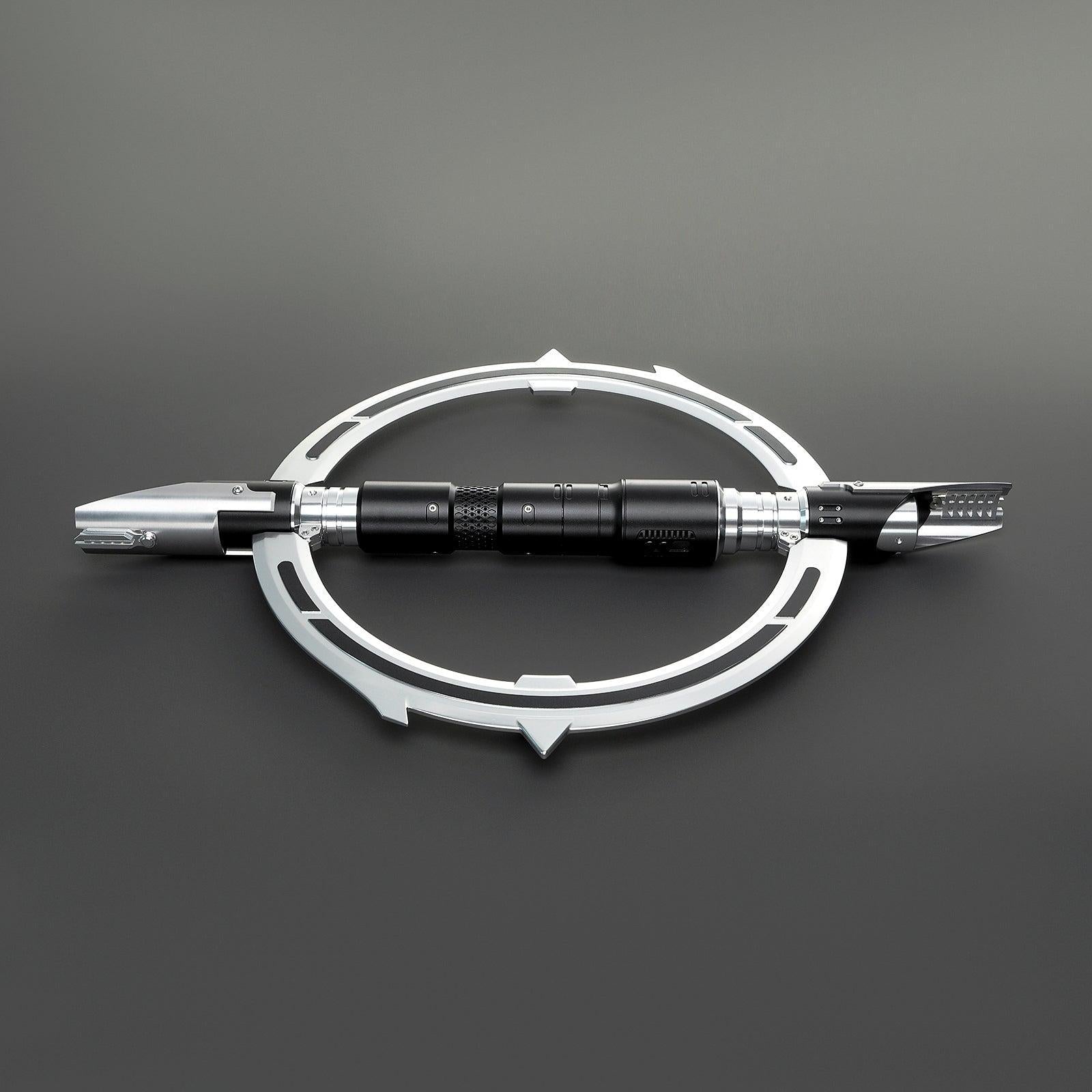 The Hunter Lichtschwert – markantes, klappbares Premium-Modell in Schwarz-Silber