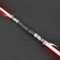 The Brother Doppellichtschwert mit roter Klinge – silbernes Premium-Hilt aus Metall