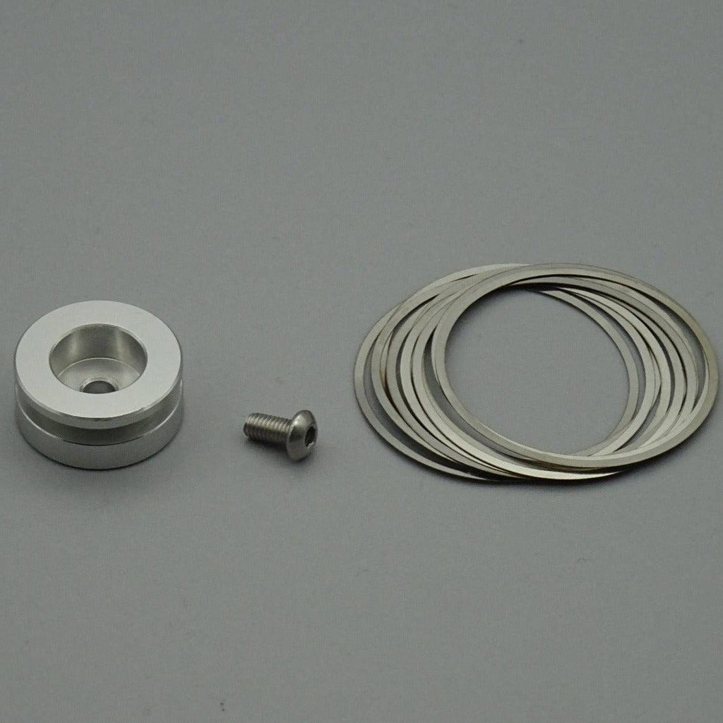 Silbernes Covertec-Wheel Zubehör-Set mit Schraube und Unterlegscheiben für Lichtschwerter