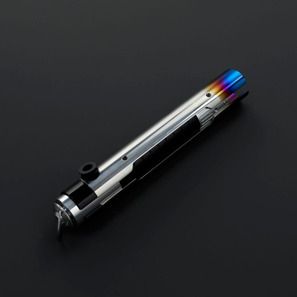 Sentinel Lichtschwert – poliertes Aluminium-Hilt mit farbig eloxierter Spitze, Premium-Design